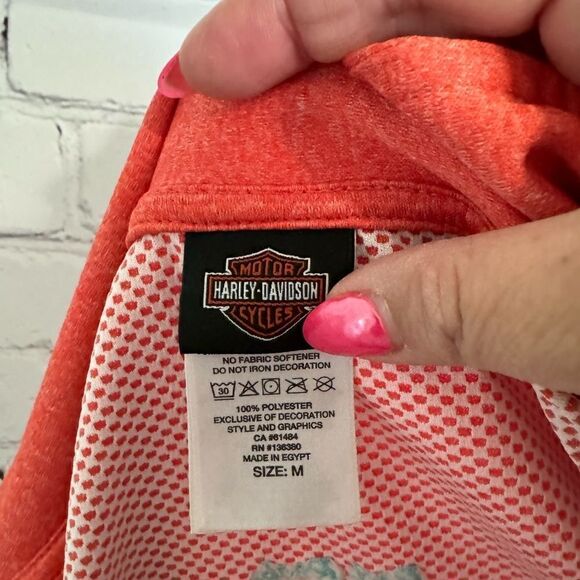 Harley Davidson Lightweight Performance Jacket Womens Red Rock Vegas - M - Picture 8 of 9